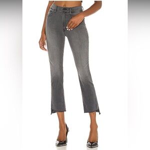 NWT MOTHER The Insider Crop Step Fray Jean in Dancing in The Moonlight Size 25